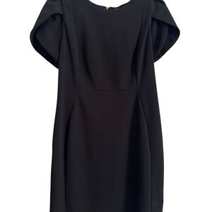 Calvin Klein‎ Elegant Black Dress Tulip Sleeves